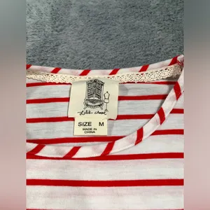 Anthropologie lili’s closet Red and White Striped Dress medium thumbnail 2