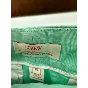 J.Crew Factory Womens Green Chino Sailor Shorts Embroidered Ship Wheel Size 10‎ thumbnail 4