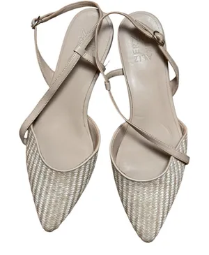 Naturalizer Women's Pointed Toe Weave Sling Back Low Heel Sz 10 NWOT thumbnail 1