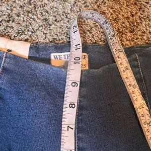 We The Free Bella Moto Mid Rise Skinny‎ Jeans Size 25 Women's Blue Denim thumbnail 5