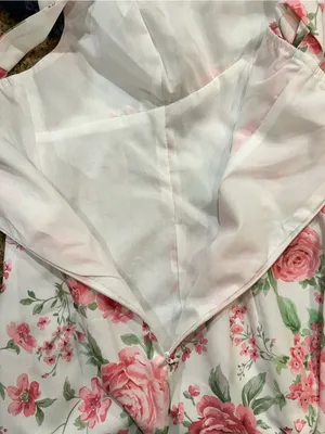 CoMMENSE Square Neck Rose Print Slip Mini Dress Size Large thumbnail 10