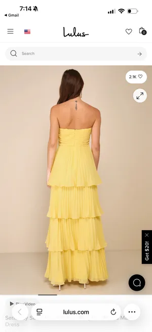 Lulus Strapless Maxi Dress thumbnail 2