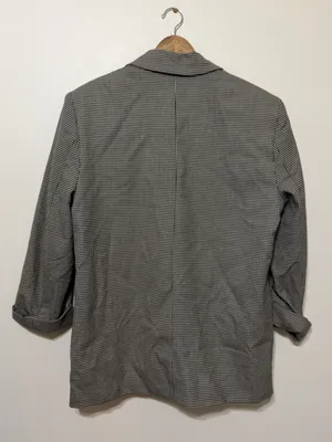 ZARA Houndstooth Blazer Size Medium Blogger Fav Women’s Double Breasted thumbnail 6