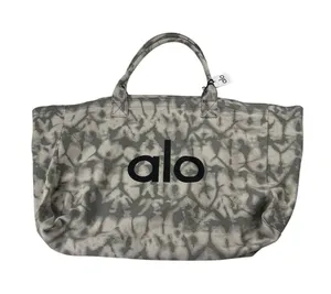 Iconic Shopper Tote , Grey tie-dye pattern Tota Pilates & Yoga Bag ALO Yoga Nwt thumbnail 1