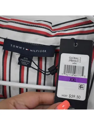 Tommy Hilfiger Striped Ruffle Short Sleeve Blouse Plus Size XXL thumbnail 5