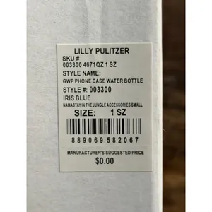 Lilly Pulitzer "Namastay in the Jungle" neoprene sleeve water bottle holder thumbnail 4