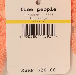 Free People NWT Halter Bralette In Orange thumbnail 5
