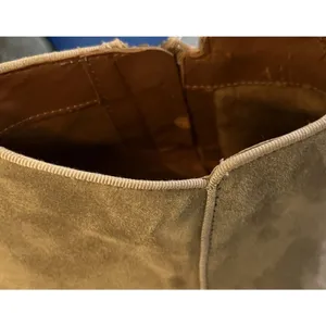 Sam‎ Edelman Womens Petty Putty Beige Suede Leather Zip Ankle Bootie sz 8.5 READ thumbnail 9