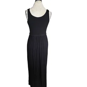 J.Crew Maxi Dress Black Small Sleeveless Tank thumbnail 3