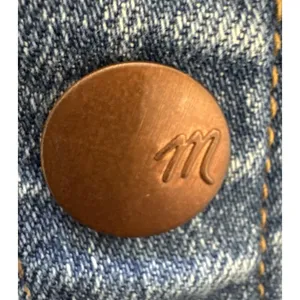 Y2K STYLE NWOT Madewell Pieced Jean Skirt‎ / 28 / SERGE WASH G5929 OLDSTOCK thumbnail 6
