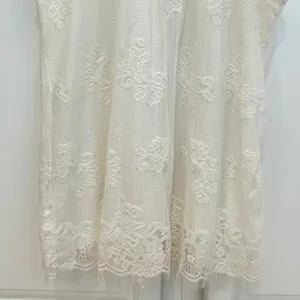 Eve And Maddie Sleeveless Lace Blouse Womens M Mock Neck Lined Ivory White thumbnail 6