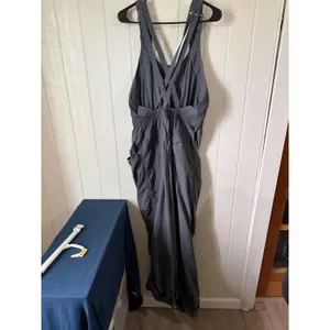Free People FP Movement Hot Shot Jumpsuit Charcoal Gray Large Zip Front Romper thumbnail 6