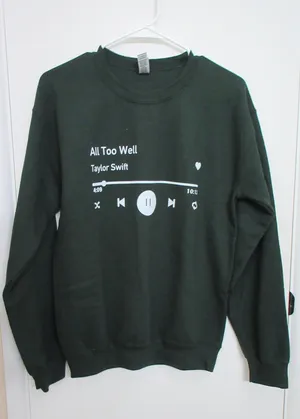 Customized Dark Green All Too Well Crewneck Size undefined thumbnail 1