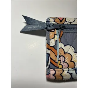 VERA BRADLEY Euro Wallet Tropical Evening Medium Wallet 6 Card, Bills Slot Tri thumbnail 3