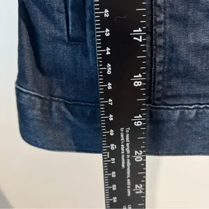 Cremieux Dark Blue Jean Jacket Shirt w/ Silver Buttons women’s size S thumbnail 7