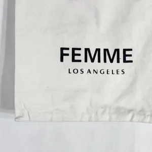 Authentic Femme Los Angeles Dust Bag Drawstring‎ White 12x11 Solid 442 thumbnail 2