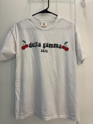 Comfort Colors Delta Gamma DG Cherry T-Shirt thumbnail 1