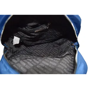 Steve Madden Royal Blue Quilted Nylon‎ Mini Backpack Logo Straps Silver Hardware thumbnail 8