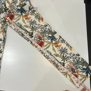 Zara Woman Size XS Floral Cotton Pants thumbnail 11