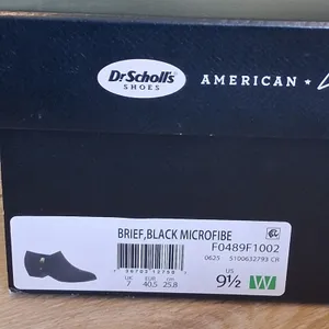 NEW Dr. Scholl's Brief Ankle Boot Bootie Shoe Black Microfiber Suede Women’s 9.5 thumbnail 9