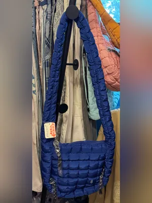 NWT Free People FP Movement Quilted Baby Carryall Sling Bag athletic blue - ALL thumbnail 9