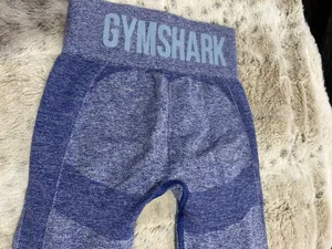 Gymshark Blue Heathered Leggings thumbnail 4