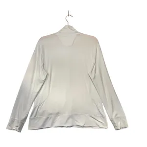 Tail Womens White Ruched Full Zip Mock Neck Golf Tennis Active Jacket‎ Size M thumbnail 6