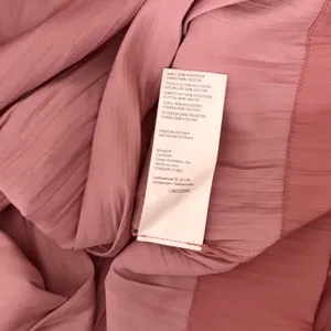 ANTHROPOLOGIE Somerset Satin Maxi Dress Rose Pink Mauve X-Small Petite XSP thumbnail 13