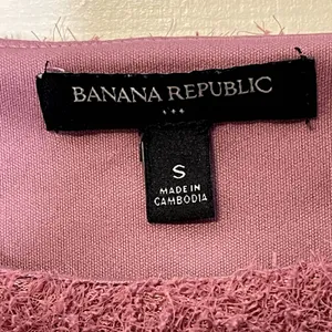 Banana Republic Women Small Fuzzy Knit Tank Sweater‎ Vest Crop Sleeveless Top thumbnail 6