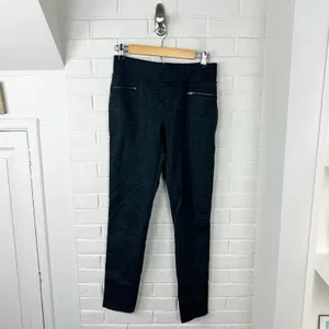 Royal Robbin’s Heather Dark Grey Zipper Detail Thick Legging Pants Size S thumbnail 2