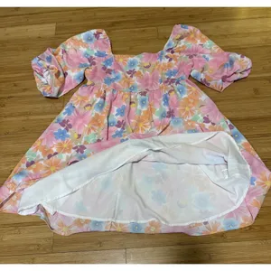 Y2K Mini Dress Women's Size M Multicolor Flower Pattern Size M thumbnail 6