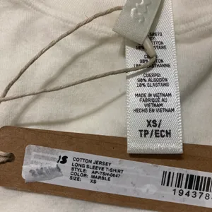 Cotton Jersey Long Sleeve T-Shirt XS thumbnail 3