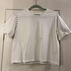 South Boutique Blue B White Studded Shirt thumbnail 3