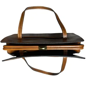 Patricia Nash Doppia Convertible Leather Satchel Bag thumbnail 6
