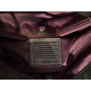 Coach Ashley Metallic Signature C‎ Shoulder Bag Charcoal Gray F18776 thumbnail 3