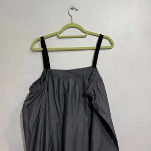 Lovers + Friends Charcoal Off Shoulder Long Sleeve Ruffle Mini Dress Sz L NWT thumbnail 8