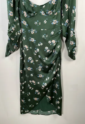 ASTR The Label Green Floral Dress Size Small thumbnail 4