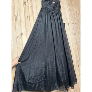 NWT Lulus Marvelous Impression Black Pleated Halter Cutout Maxi Dress Holiday L thumbnail 6