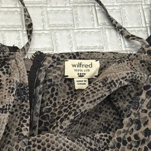 Wilfred Aritzia Silk Snakeskin Bustier Mini Dress Size 0 thumbnail 6