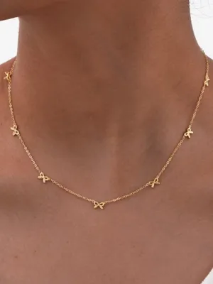 NEW Delicate Gold Butterfly Charm Necklace - Women's Jewelry thumbnail 1