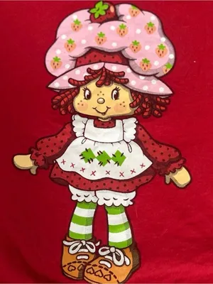 Strawberry Shortcake Red T-Shirt Size XS 0416 thumbnail 2