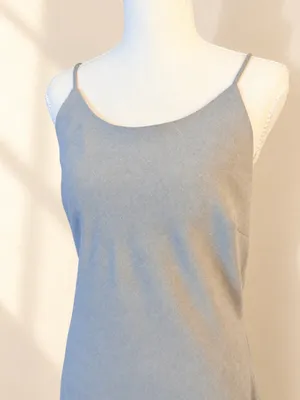Vintage Alias 90s Silver Gray Maxi Slip Dress M thumbnail 3