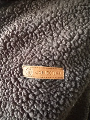 Sage Collective Women’s Black Sherpa Fleece Vest Size M Cozy High Pile Zip Up thumbnail 6