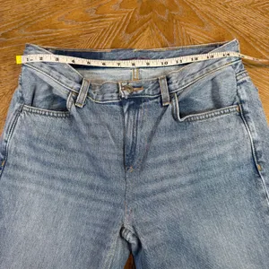 Re/Done Low Rise Bell Bottom Flare Jeans Lake Blue Size 10/30‎ thumbnail 8