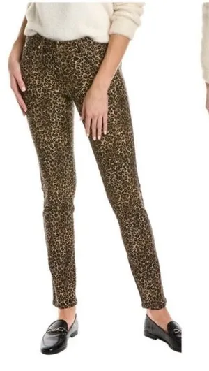 J. McLaughlin Lexi Leopard Print Straight Leg Jeans Size 6 thumbnail 1