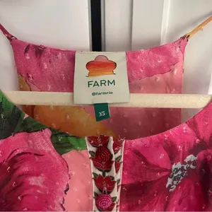 Farm‎ Rio Tiered Cotton Tank Midi In Mixed Garden Floral Dress thumbnail 3