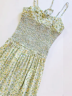 Free People Lavender Daze Days Midi Smocked Dress thumbnail 4