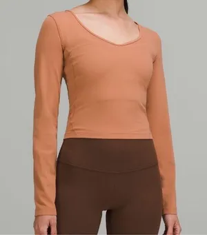 Lululemon Align Long Sleeve Shirt Womens Size 2 Pink Savannah Athletic Yoga Run thumbnail 1
