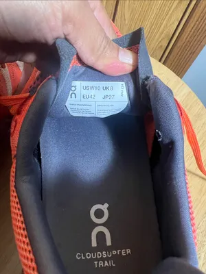 On Running Women's Coral Orange Mesh Running Shoes thumbnail 7