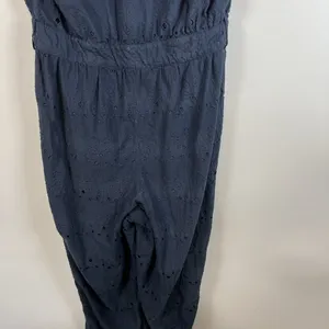 Whistles Navy Blue Eyelet Zoe Broderie Jumpsuit Women’s‎ Size 6 Missing Belt thumbnail 12